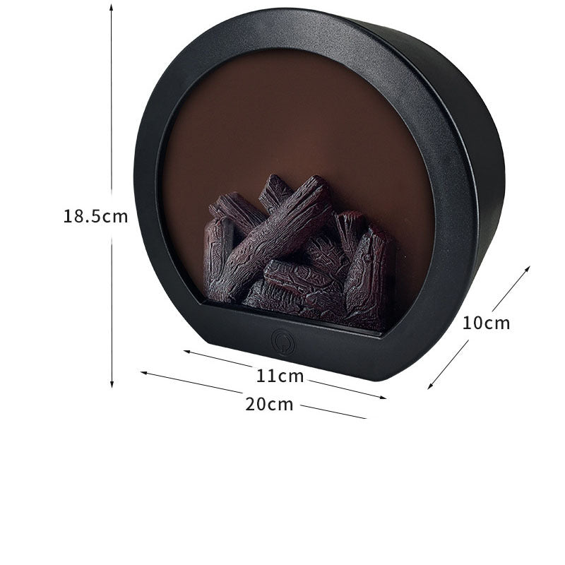 Simulation Fireplace Firewood Lanterns Lamp Desktop Ornaments Dynamic Vision 3D Flame Touch Home Decoration Light